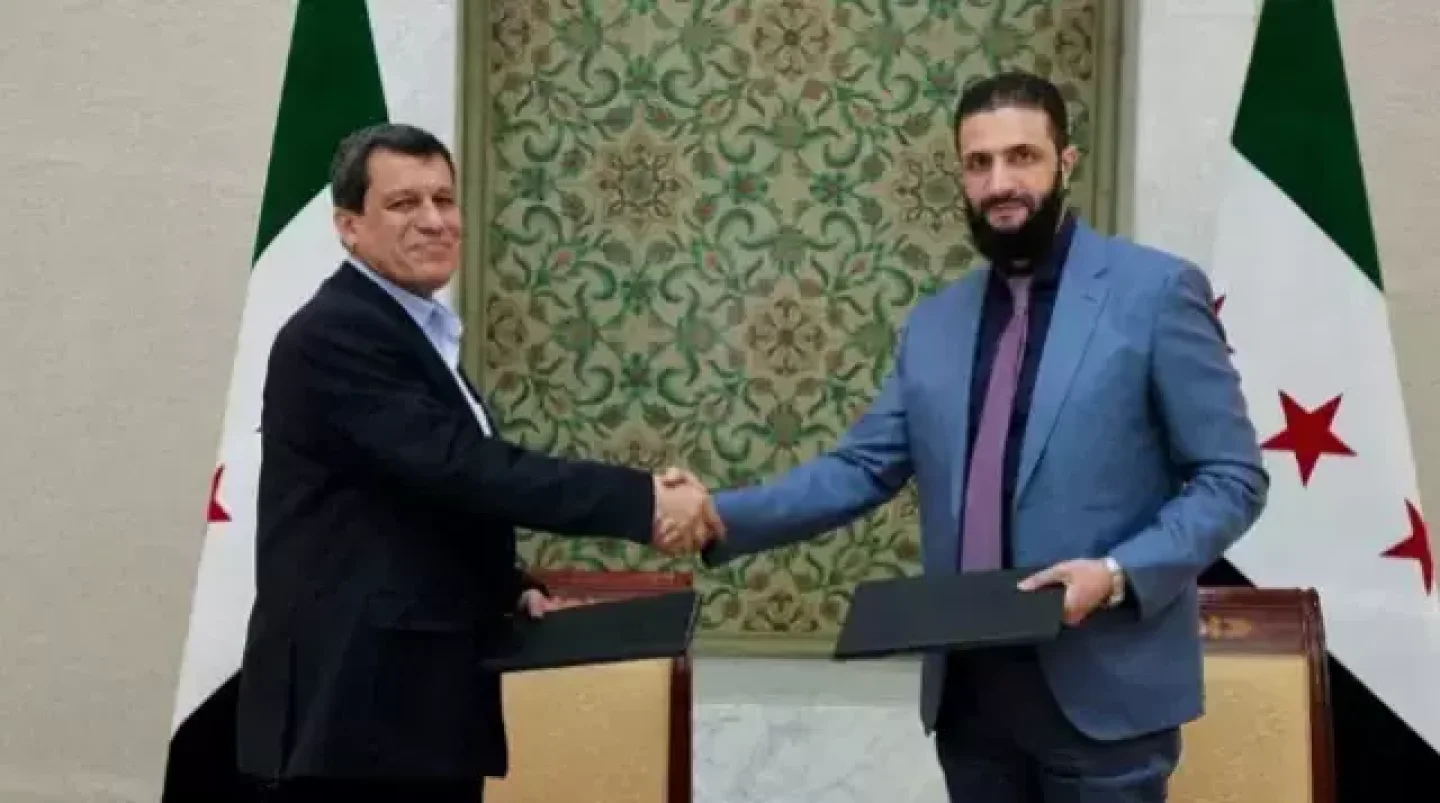 Suriye'de tarihi gelişme: SDG ile Suriye hükümeti arasında 8 maddelik anlaşma imzalandı