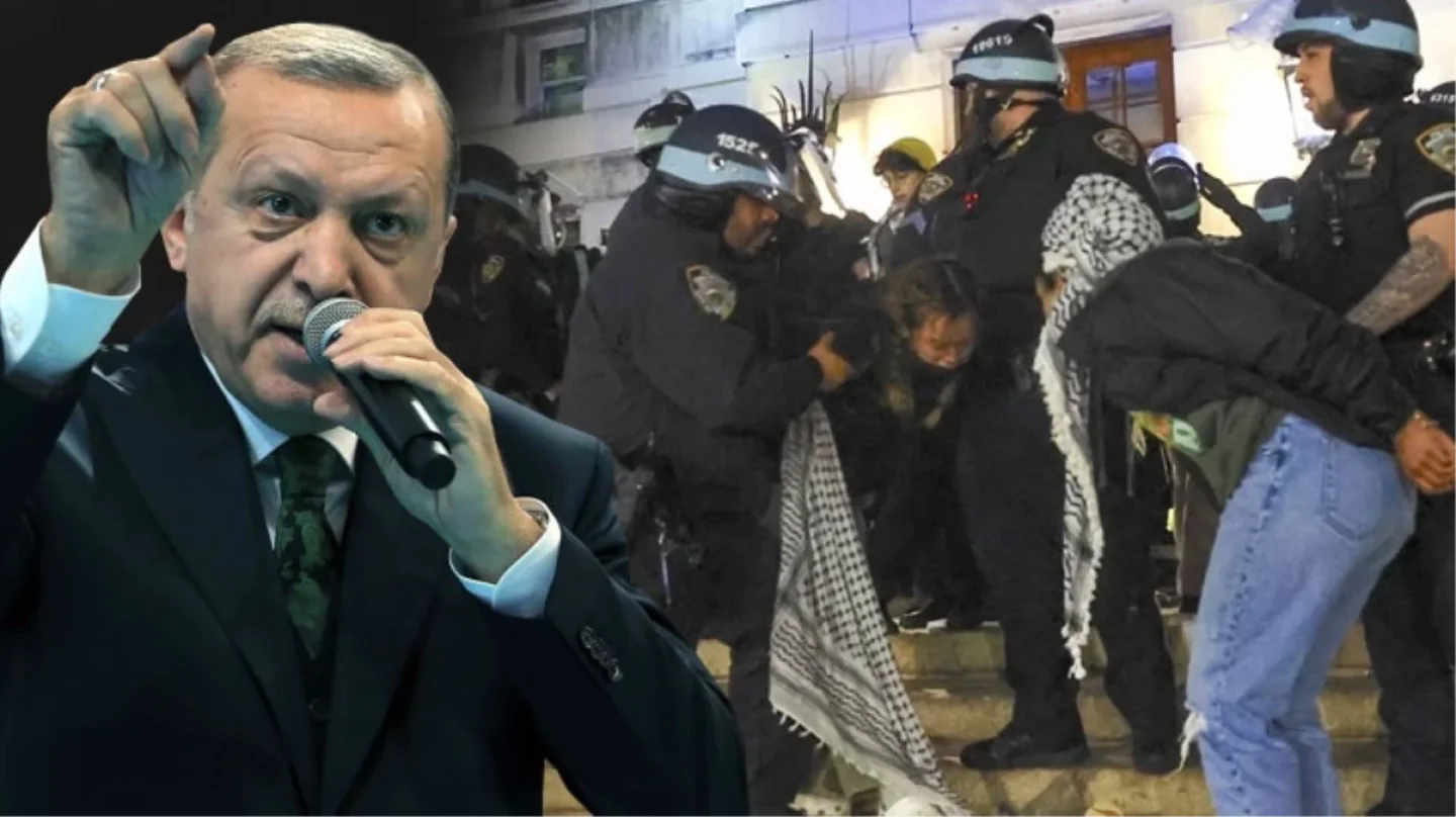 Cumhurbaşkanı Erdoğan, ABD'deki Gazze Eylemlerine Tepki Gösterdi